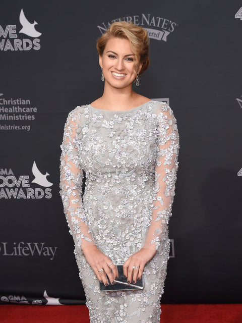 Tori Kelly at the Dove Awards styled with Kai Linz jewelry