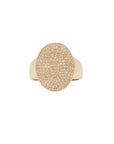 Jumbo Diamond Oval Stamp Ring