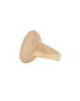 Jumbo Diamond Oval Stamp Ring