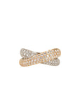 Diamond Dome Crossover Ring