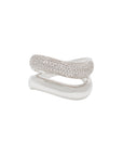 Curved Wave Diamond Ring
