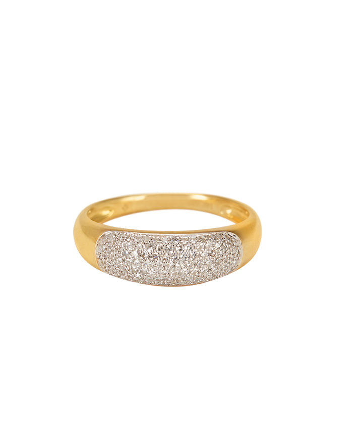 Rounded Diamond Dome Ring