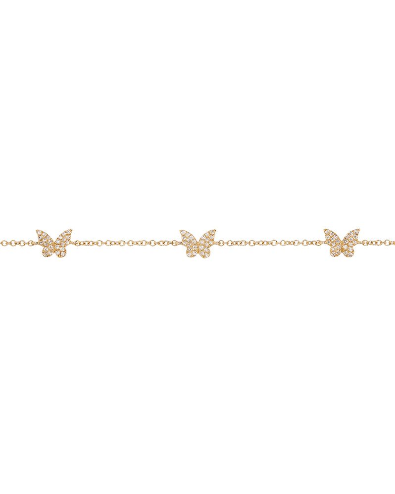 Multi Butterfly Charm Bracelet