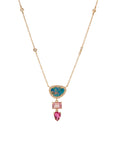Sunset Opal Tourmaline Necklace