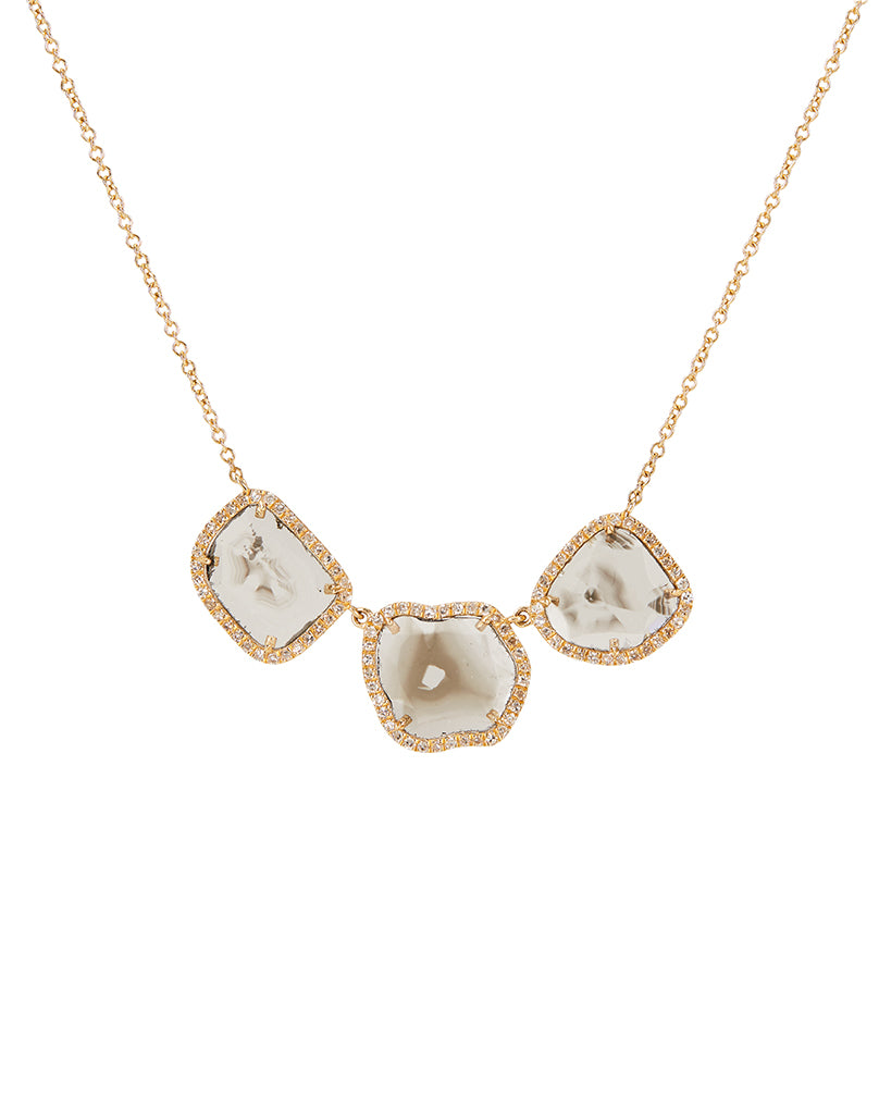 Triple Sliced Diamond Necklace – Kai Linz