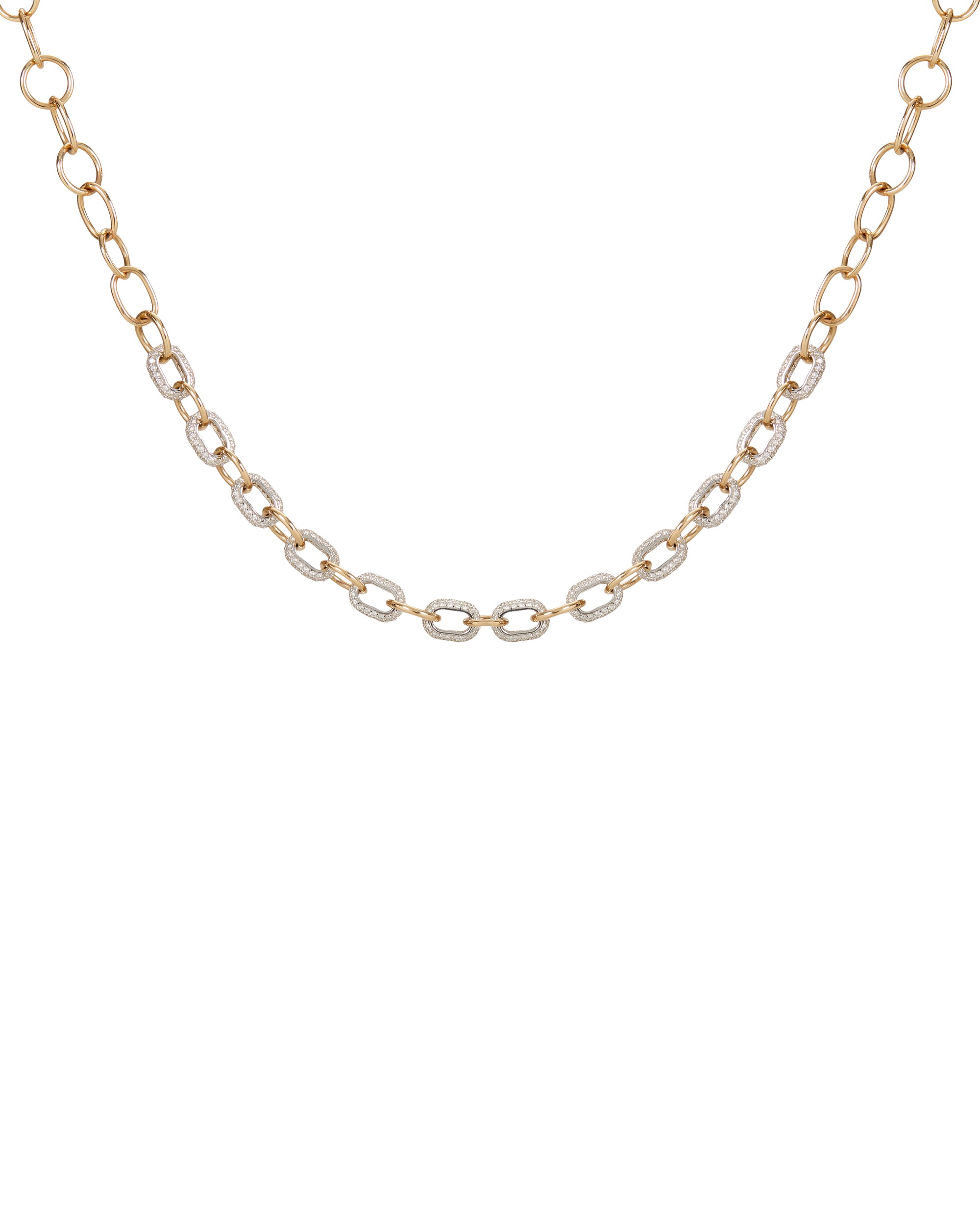 Diamond Tumblelink Necklace