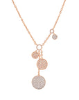Quad Diamond Disc Necklace