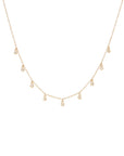 Diamond Bezel Droplet Necklace