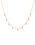 Diamond Bezel Droplet Necklace