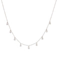 Diamond Bezel Droplet Necklace