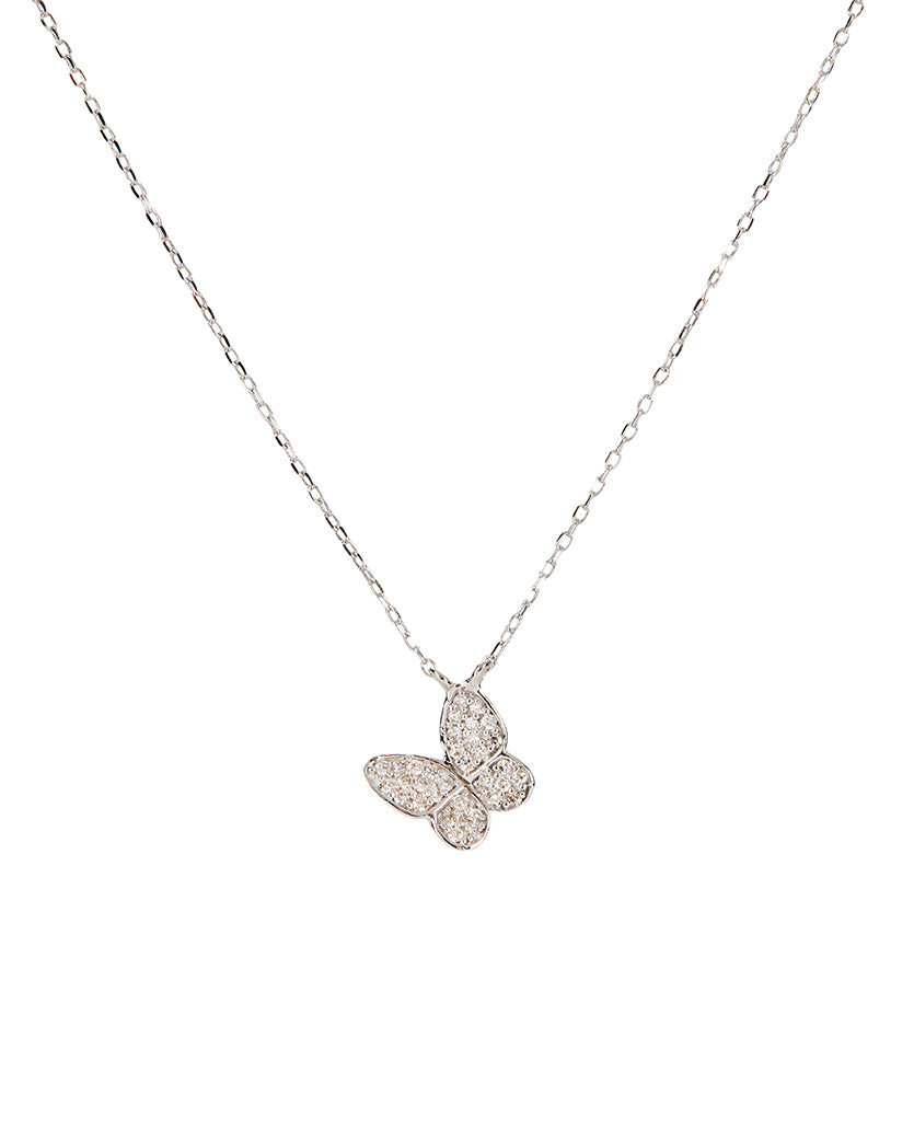 Mini Angled Butterfly Necklace