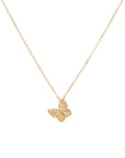 Mini Angled Butterfly Necklace