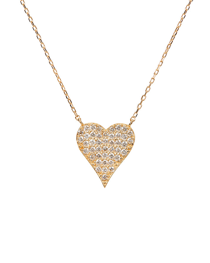 Small Diamond Heart Necklace