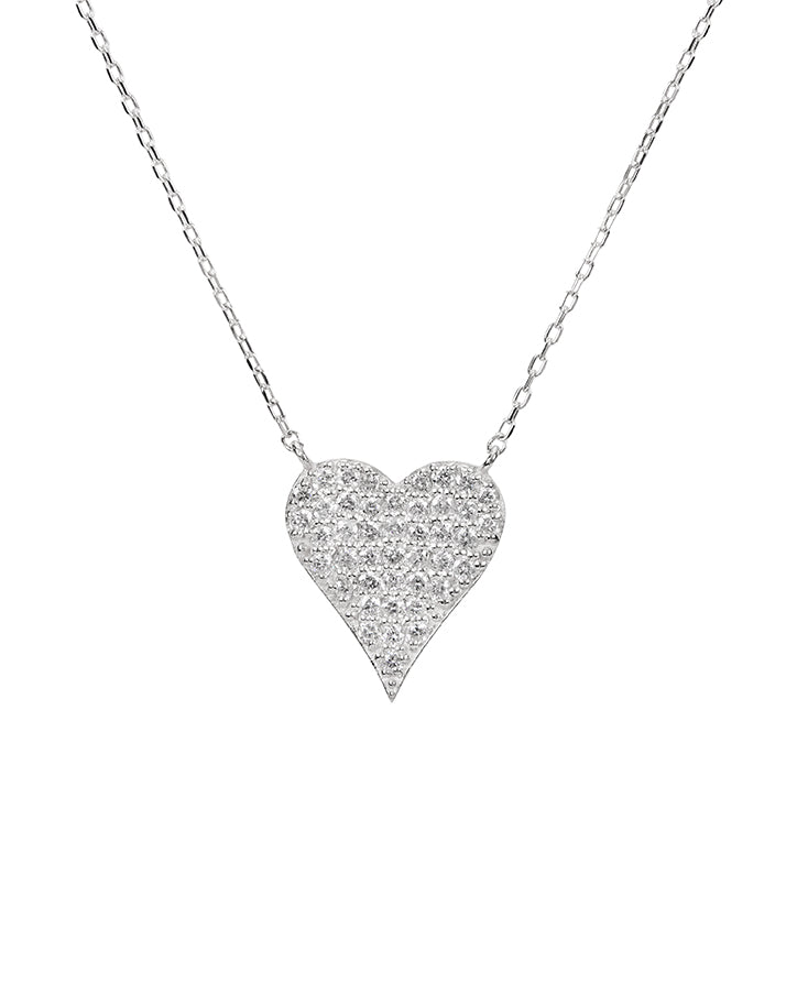 Small Diamond Heart Necklace