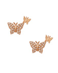 Mis-Match Pave Butterfly Studs