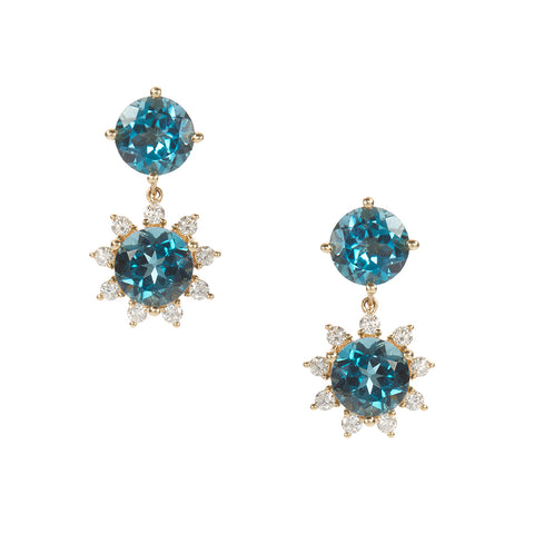 Nara Aquamarine Earrings