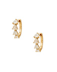 Pear Diamond Hoops
