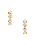 Pear Diamond Hoops