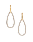 Pear Hoop Drop Earrings