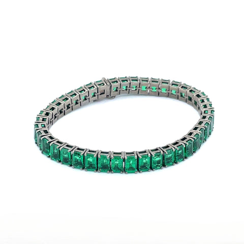 Mixed Shape Emerald Earrings