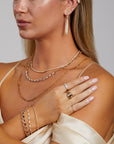 Multi Sliced Diamond Bangle