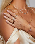 Rosecut Diamond Hand Chain