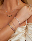 Floral Diamond Tennis Bracelet