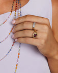 Rounded Diamond Dome Ring