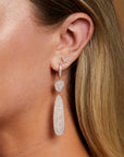Diamond Pique Drop Earrings