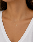 Pave Letter Necklace