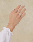 Jumbo Diamond Oval Stamp Ring