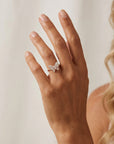 Mixed Diamond Butterfly Ring