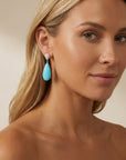 Teardrop Turquoise Earrings