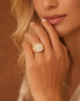 Diamond Box Stamp Ring