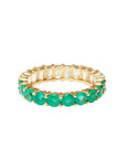 Jumbo Emerald & Diamond Eternity Band