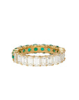 Jumbo Emerald & Diamond Eternity Band