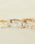 Jumbo Emerald & Round Cut Eternity Band
