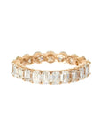 Jumbo Emerald & Round Cut Eternity Band