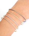 Thin Diamond Stacking Cuff