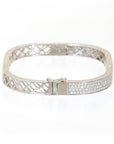 Pave Diamond Cushion Bangle