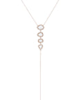 Quad Sliced Diamond Lariat