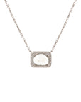 Rectangular Sliced Diamond Necklace