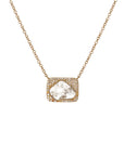 Rectangular Sliced Diamond Necklace