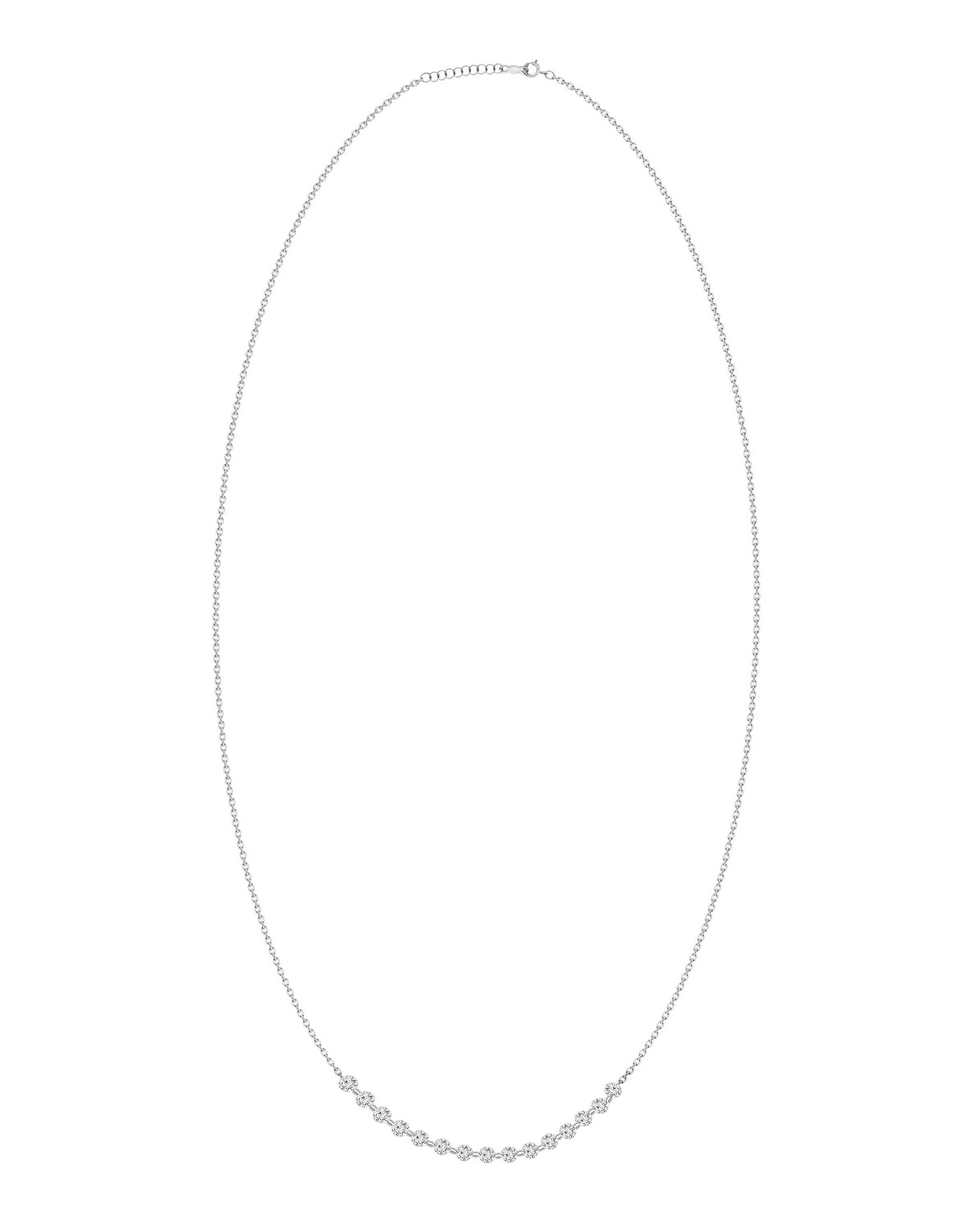 Sequenced Floating Diamond Necklace