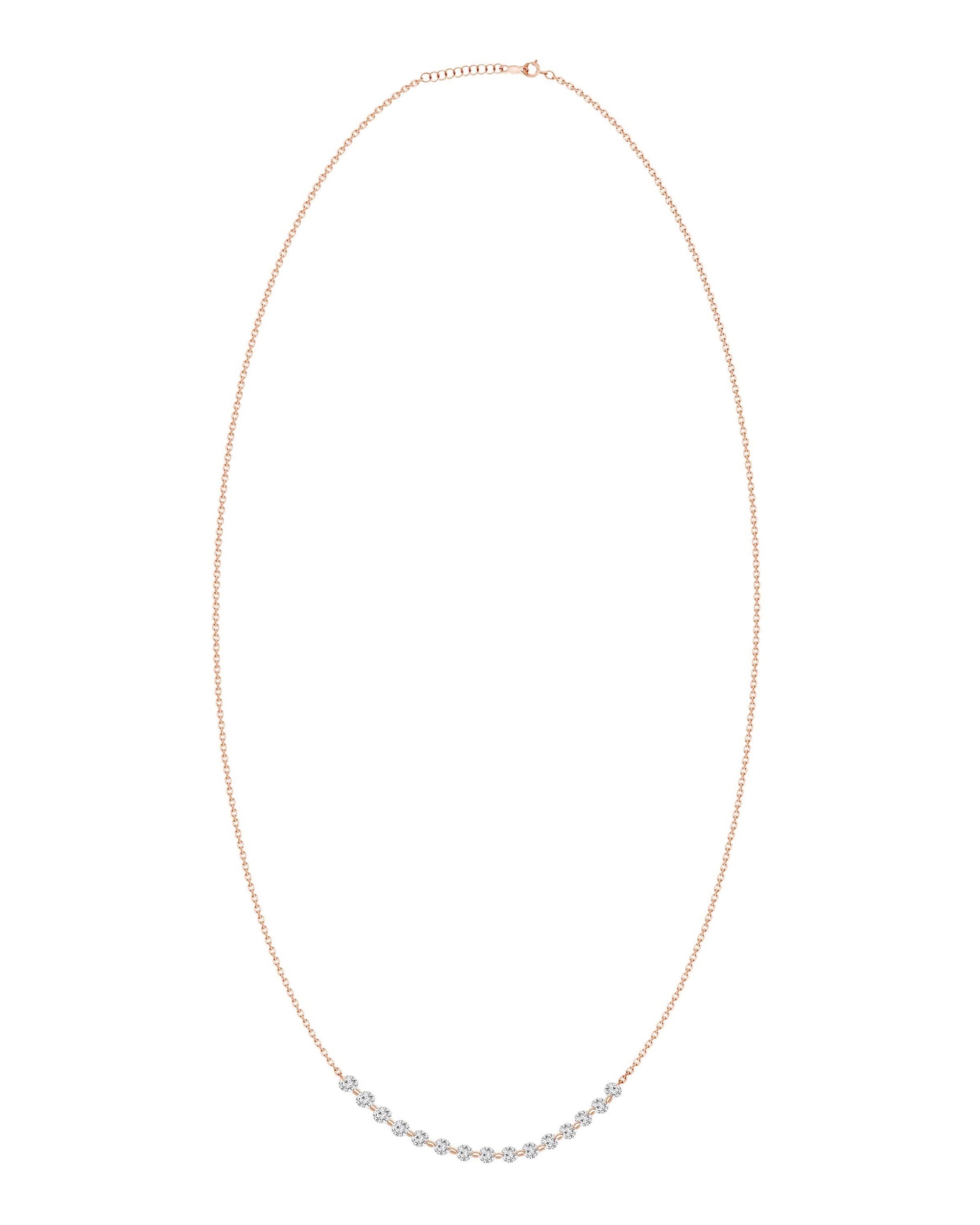 Sequenced Floating Diamond Necklace