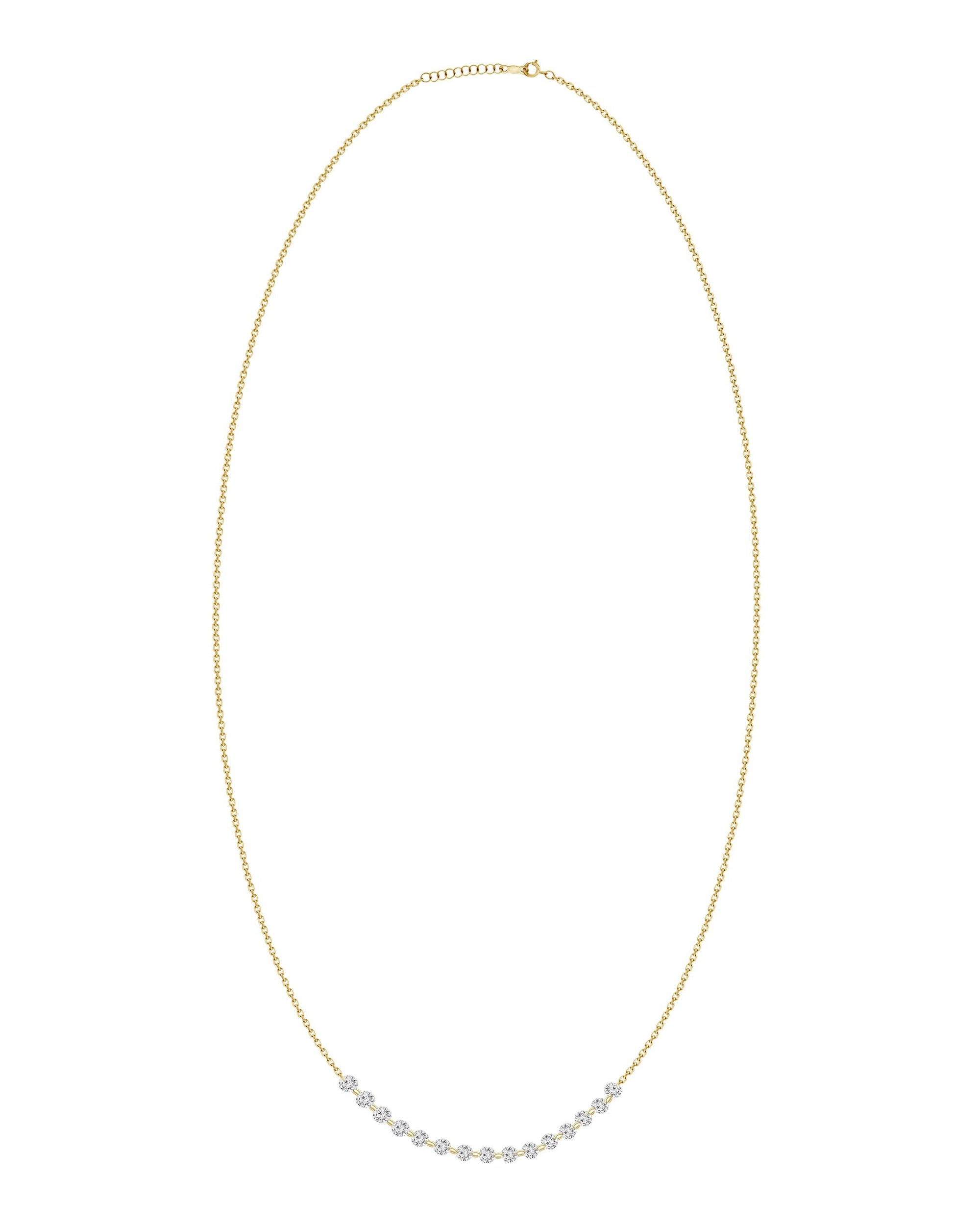 Sequenced Floating Diamond Necklace
