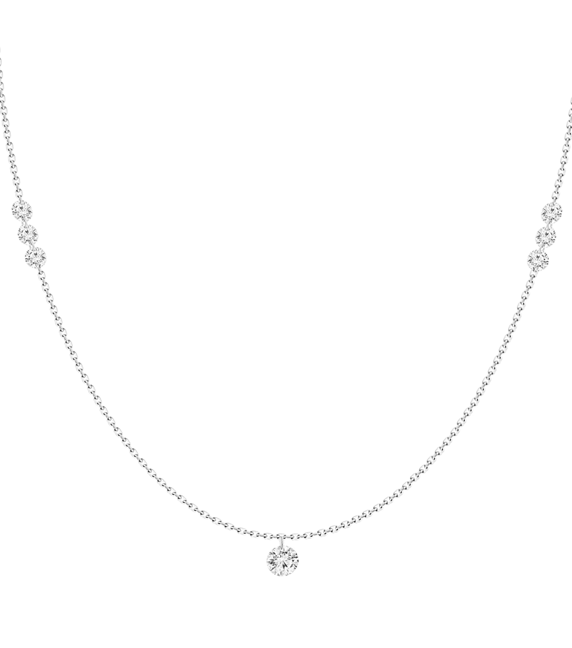 Neptune Floating Diamond Necklace