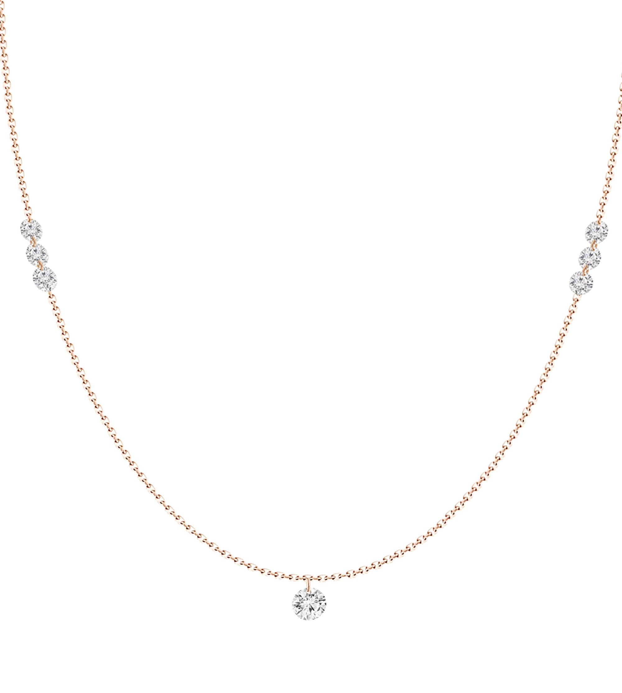 Neptune Floating Diamond Necklace