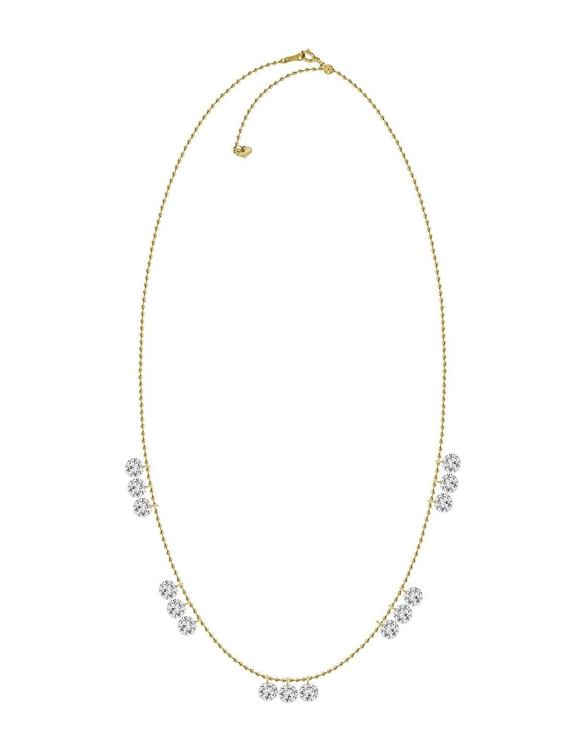 Quince Floating Diamond Drop Necklace