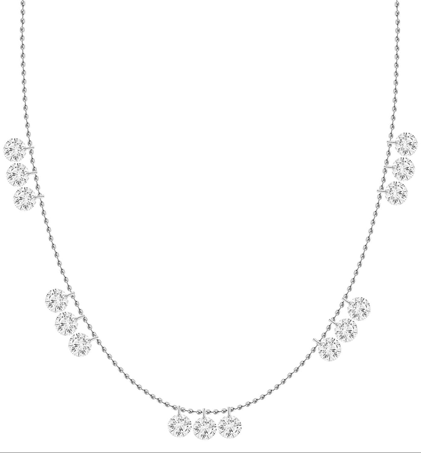 Quince Floating Diamond Drop Necklace